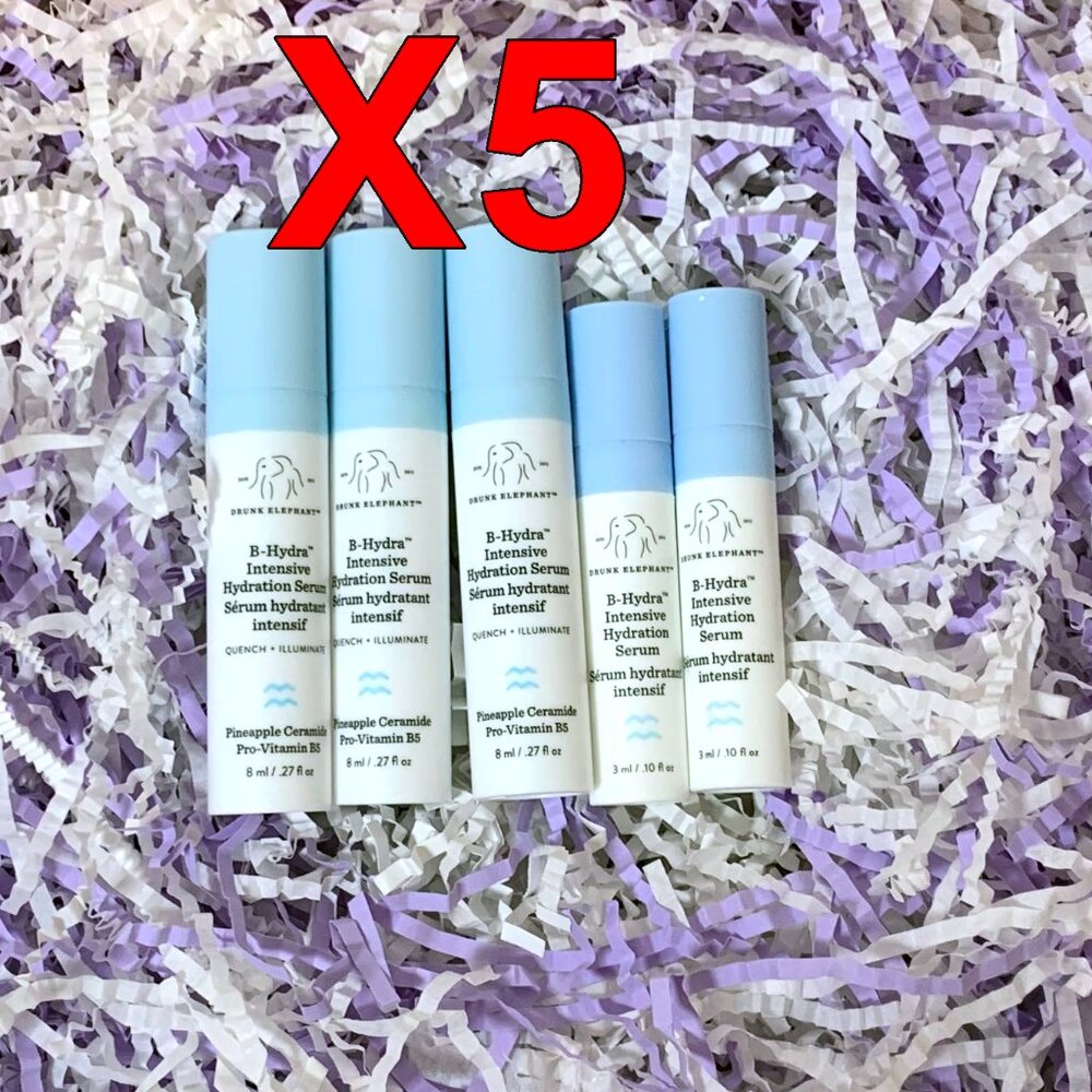 5 Pack Drunk Elephant B-Hydra Intensive Hydration Serum 30 ml 1.01 oz Total